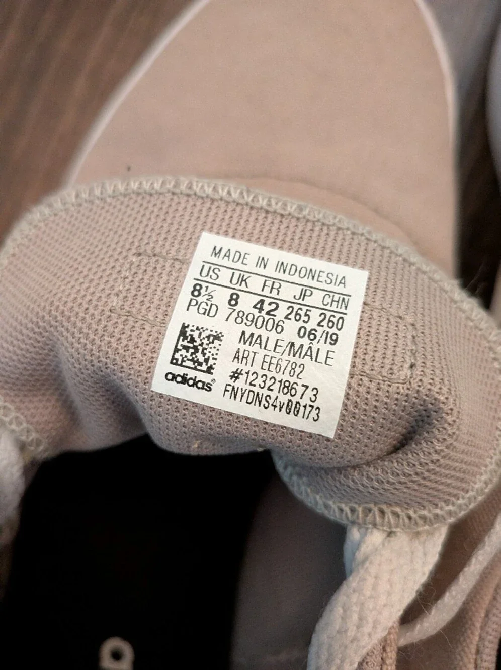 Adidas Beige Canvas Sneakers with White Stripes